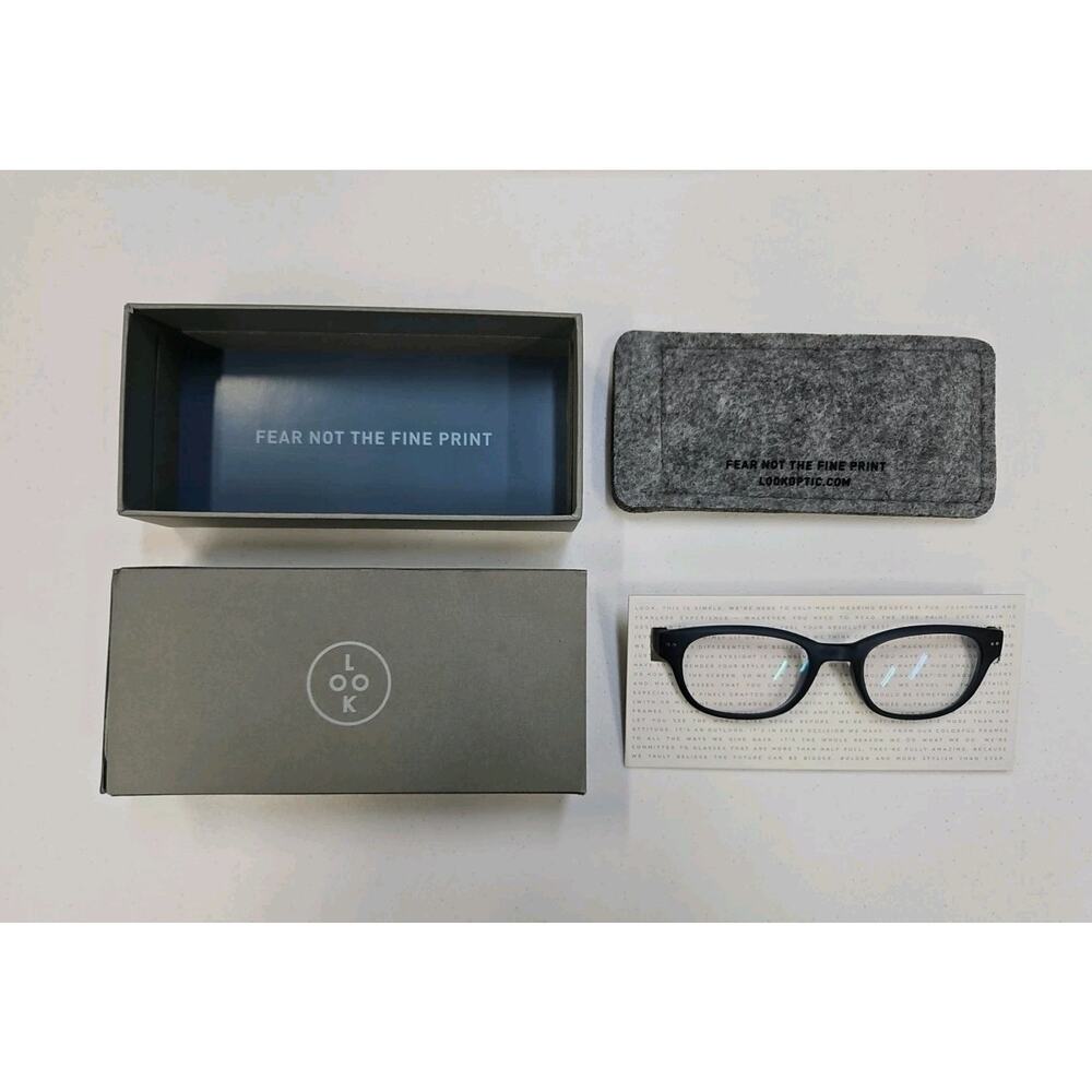 LOOK Optics | BOND Navy Eyeglasses LK20B +0.0 Blue Light Readers 50-20-145 | New